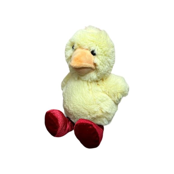 Mary Meyer Chick Plush Duck Stuffed Animal Baby Chicken Red Boots 9” Sits